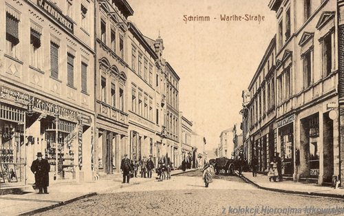 Śrem na starej widokówce