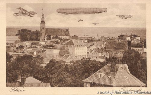 Śrem na starej widokówce