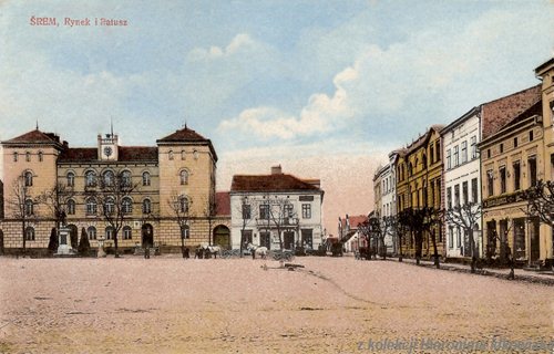 Śrem na starej widokówce