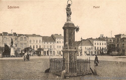 Śrem na starej widokówce